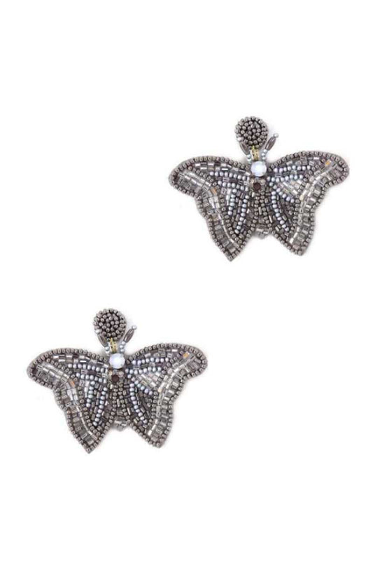 Butterfly Beaded Fashion Earrings - ZLA