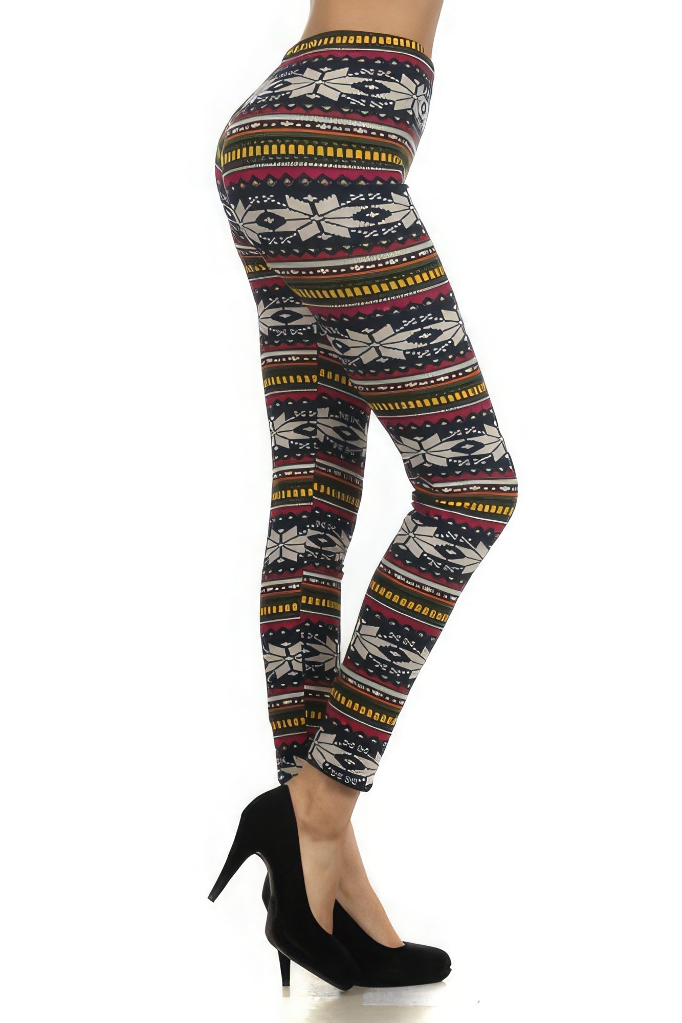 Fair Isle Printed, High Waist Knit Leggings - Premium  from ZLA - Just $9.50! Shop now at ZLA