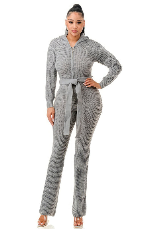 Monroe Hooded Jumpsuit - Premium  from ZLA - Just $49.50! Shop now at ZLA