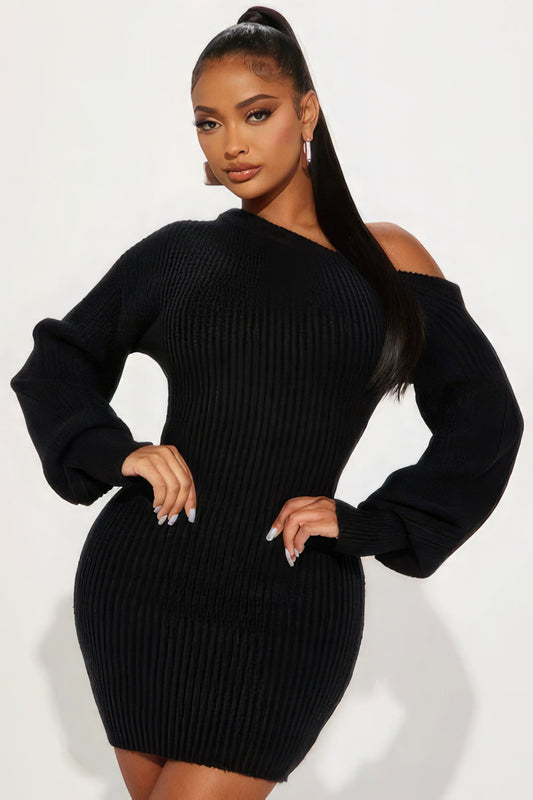 Sweater Knit Mini Dress - Premium  from ZLA - Just $41! Shop now at ZLA