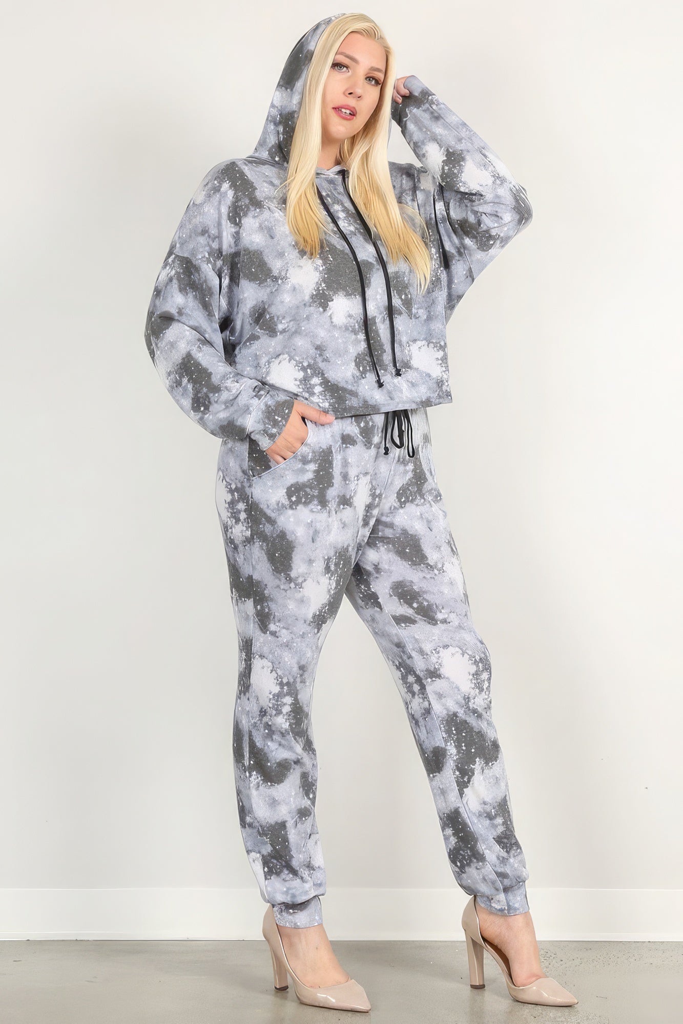 Tie Dye Print Pullover Hoodie And Sweatpants - Premium  from ZLA - Just $47! Shop now at ZLA