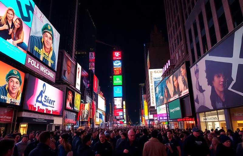 Times Square — Saturday Night Crowd