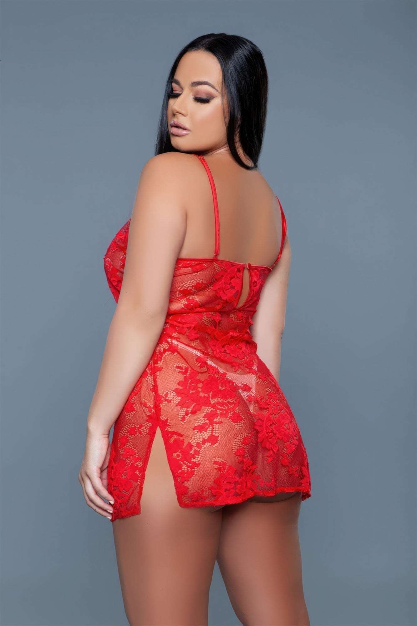 Red Lace Jumpsuit | Floral Lace Jumpsuit | ZLA