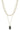 2 Layered Metal Chain Stone Pendant Necklace - ZLA