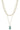 2 Layered Metal Chain Stone Pendant Necklace - ZLA