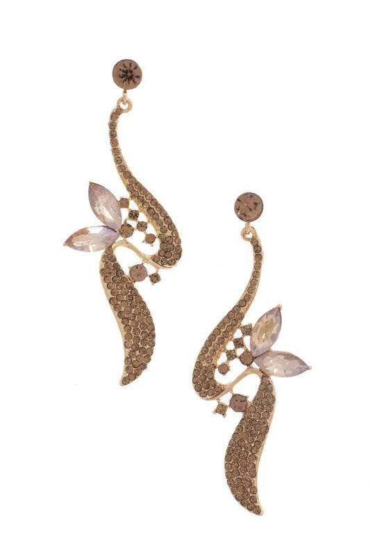 Rhinestone Dangle Earring