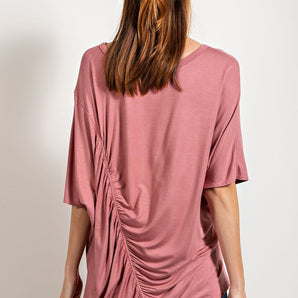 Loose Fit And Ruched Detailing Top