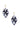 Acetate Rhinestone Flower Dangle Earring - ZLA