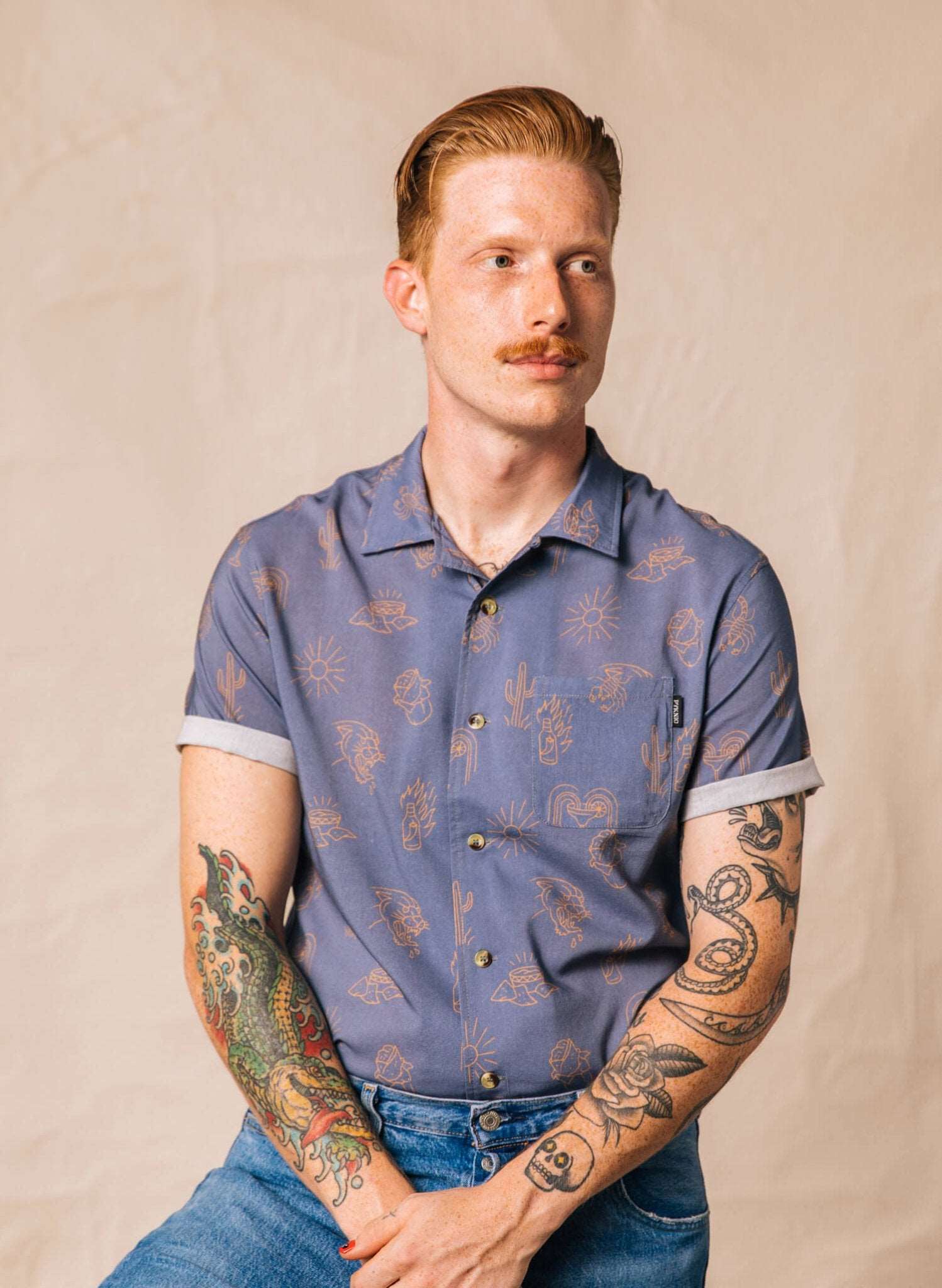 Adios Burritos Button-Up - Premium  from Pyknic - Just $48! Shop now at ZLA