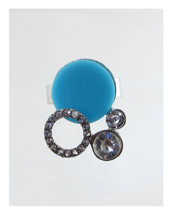 Adjustable faux stone ring - ZLA