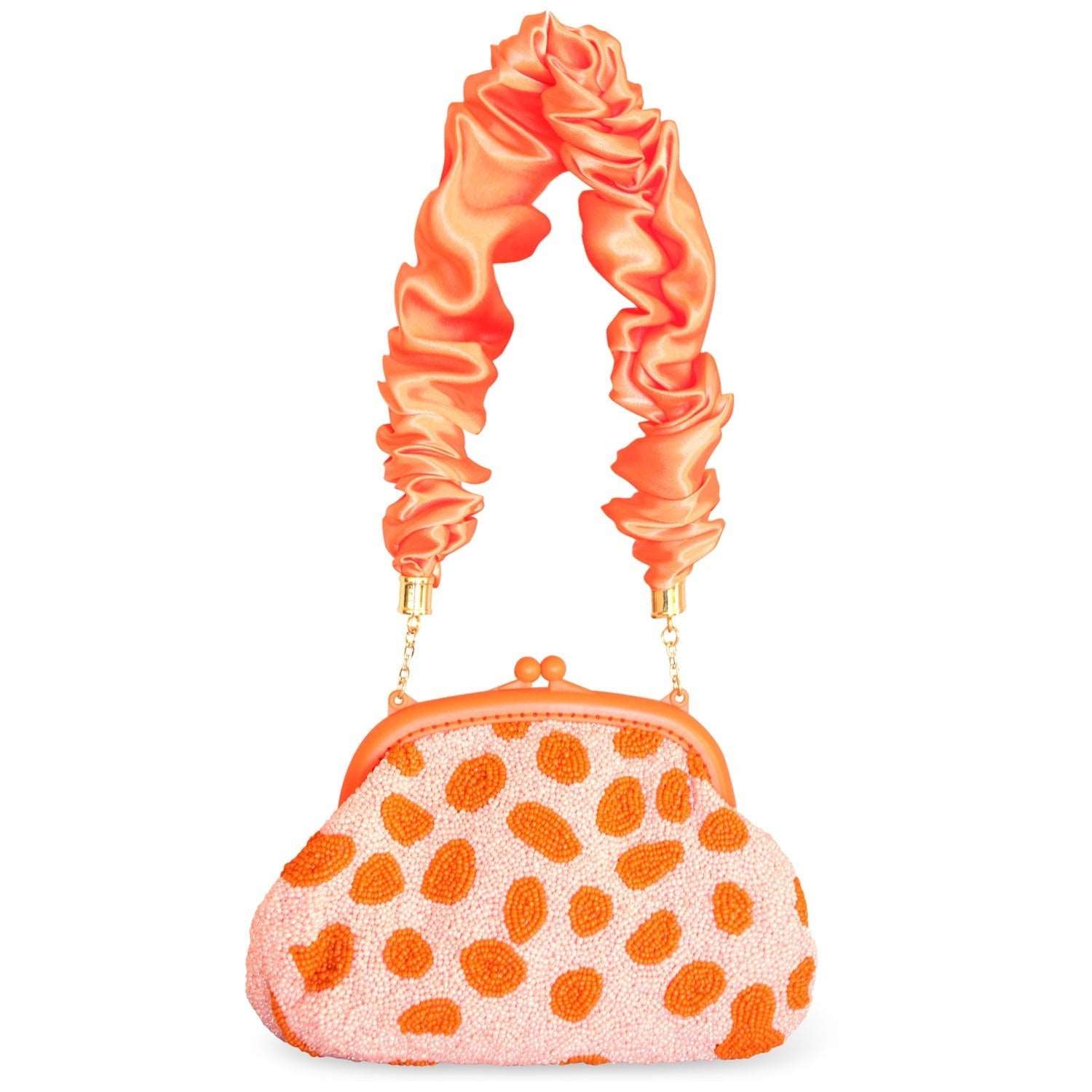 ARNOLDI PEACHPUFF Hand-beaded Clutch Bag In Orange & Peach - Premium  from BrunnaCo - Just $136.50! Shop now at ZLA