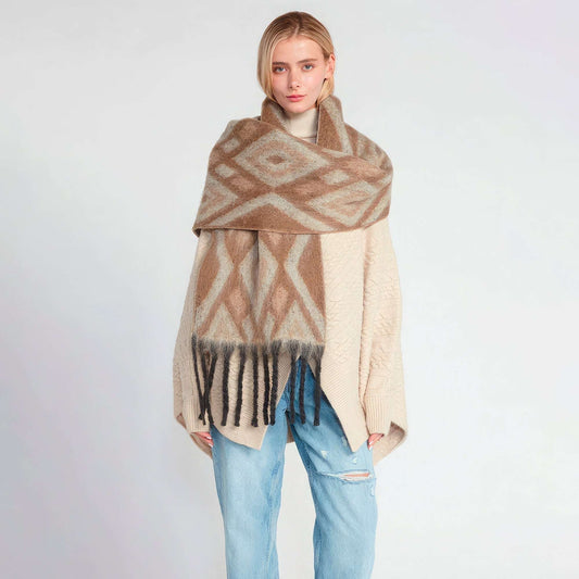Aztec Grunge Scarf - Premium  from ZLA - Just $27! Shop now at ZLA