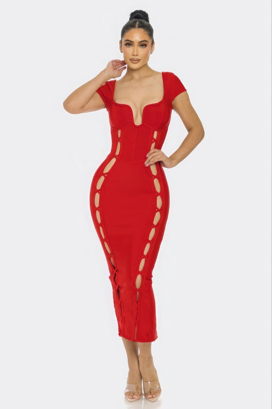 Bandage Midi Dress - Premium  from ZLA - Just $67! Shop now at ZLA