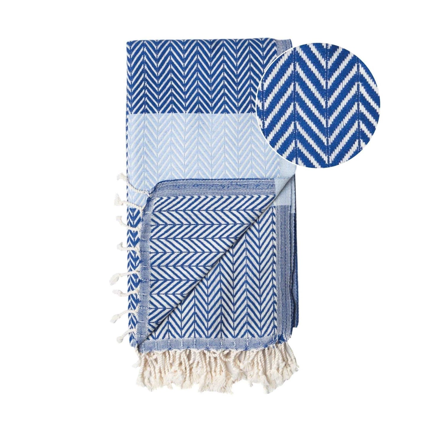 Beach Spa Turkish Hammam Towel Balik Blue/Turquoise - Premium Bath & Beauty from Harlequin Juniper - Just $25.23! Shop now at ZLA