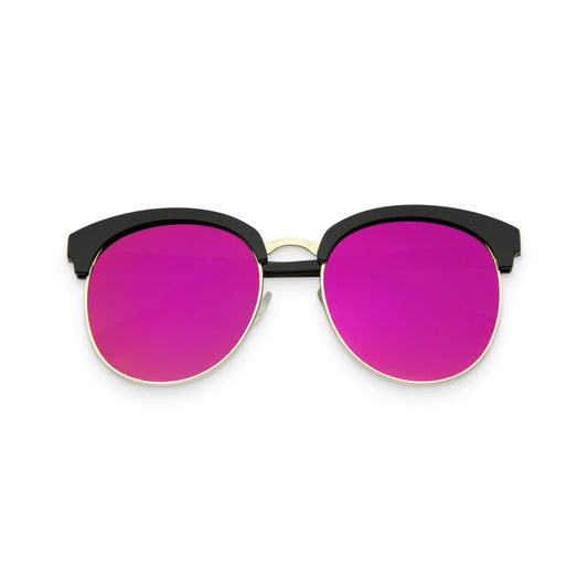 Black & Magenta Women’s Half-Framed Aviators - Premium  from ZLA - Just $14.99! Shop now at ZLA