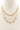 Butterfly Charm Oval Link Layered Necklace - ZLA