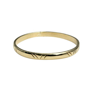 Carved Bombshell Bangle - Premium  from SLATE + SALT - Just $48! Shop now at ZLA