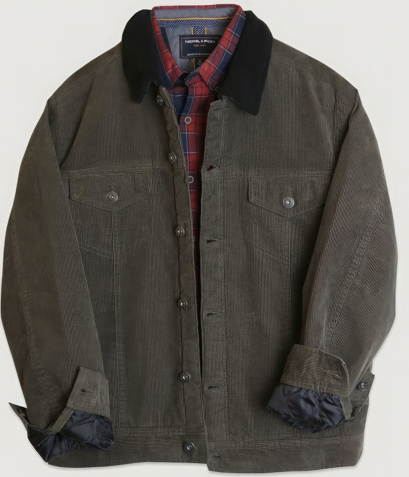Casual Corduroy Lined Trucker Jacket - Premium  from ZLA - Just $75.50! Shop now at ZLA