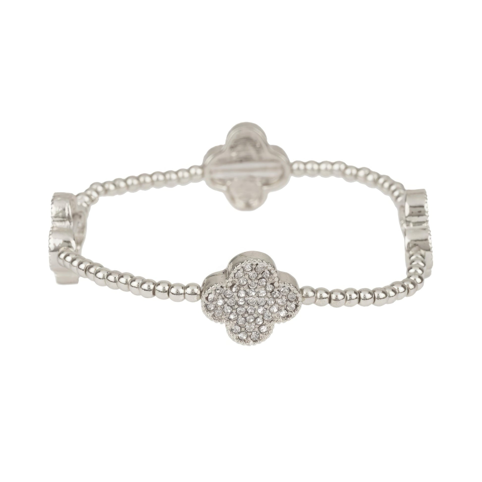 Ccbball Rhinestone Flower Elastic Bracelet - Premium  from ZLA - Just $14.50! Shop now at ZLA