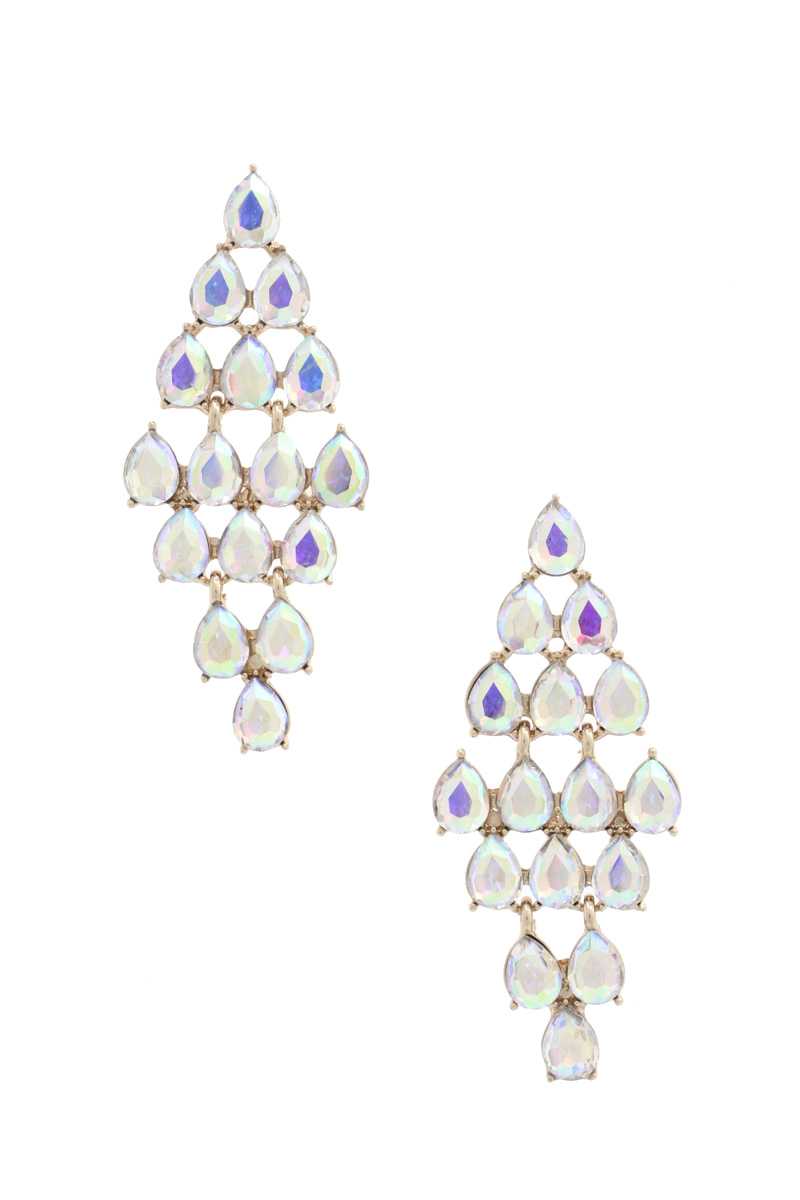 Chandelier Elegant Rhinestone Earring - ZLA