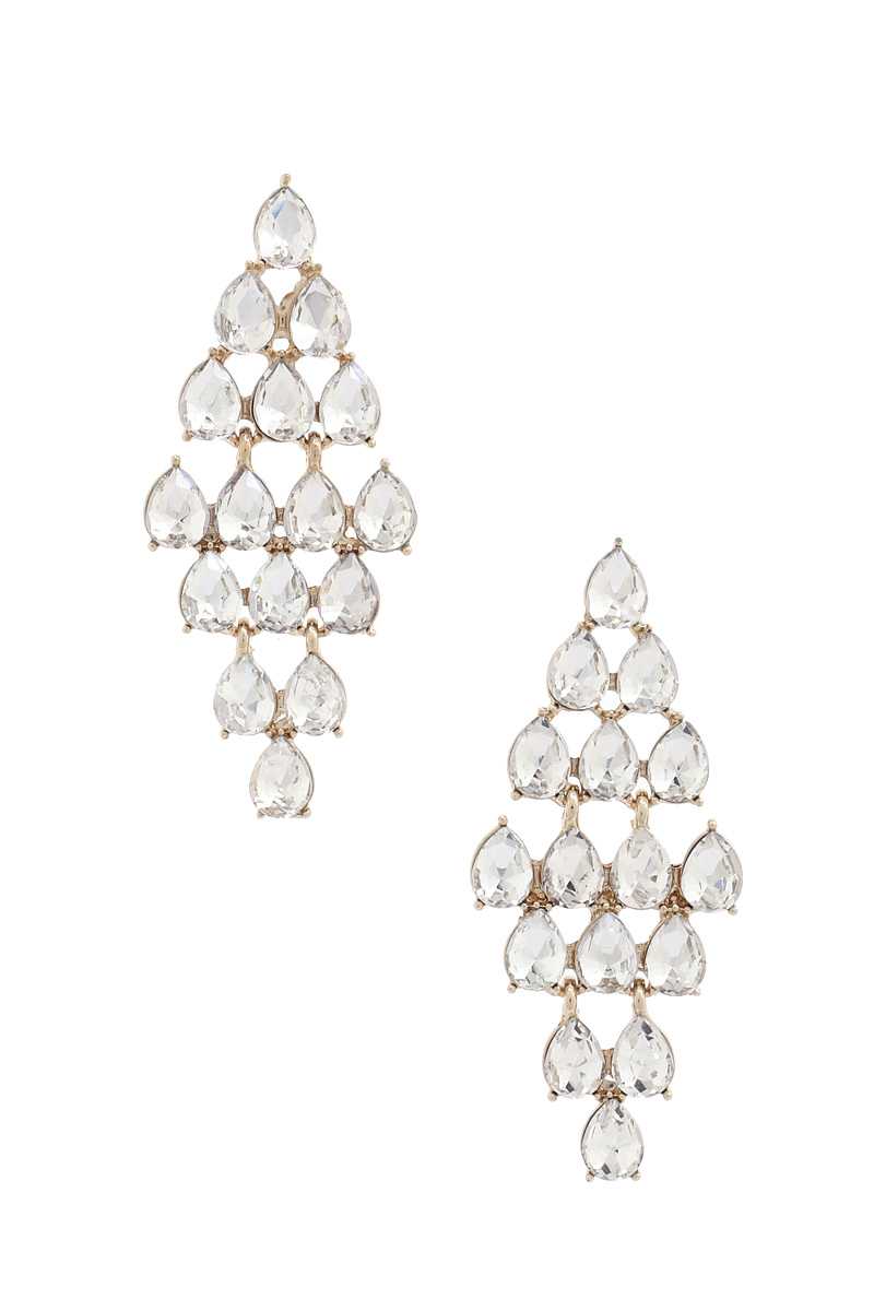 Chandelier Elegant Rhinestone Earring - ZLA