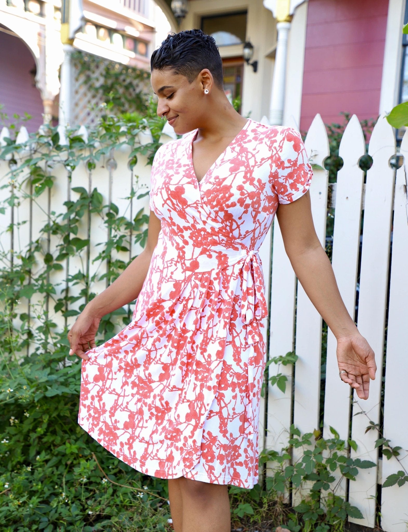 Charmed Organic Wrap Dress - Premium  from Passion Lilie - Just $96! Shop now at ZLA