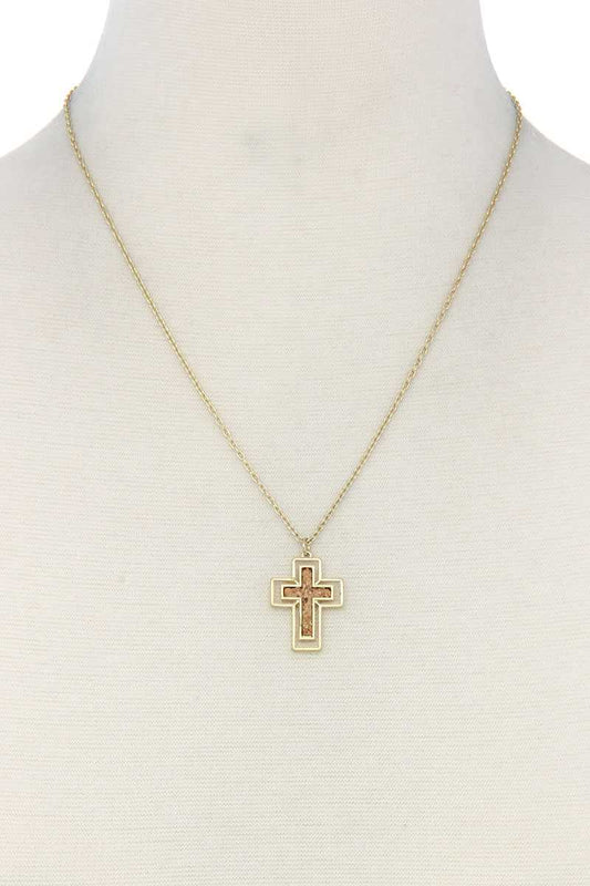 Cross Charm Necklace - ZLA