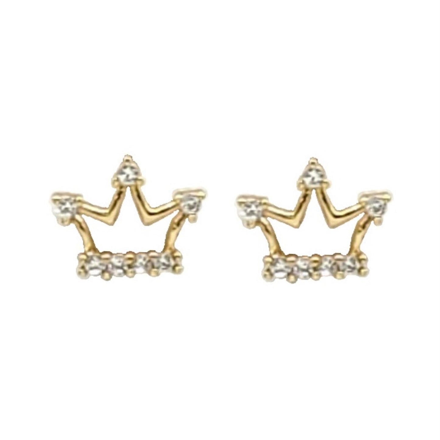 Crown Crystal Stud Earring - ZLA