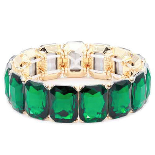 Crystal Stone Stretch Bracelet - ZLA