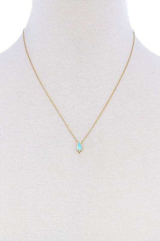 Cute Fashion Accent Brass Necklace - ZLA