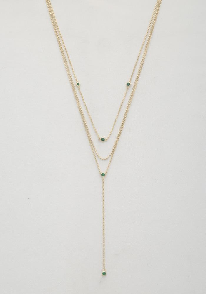 Dainty Metal Y Shape Necklace - ZLA