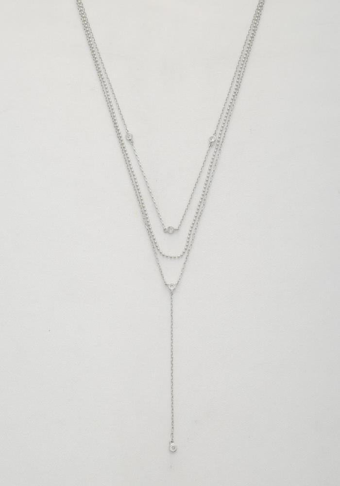 Dainty Metal Y Shape Necklace - ZLA