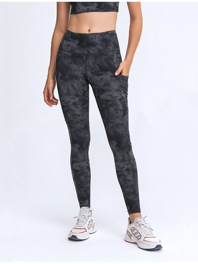 Double Take Wide Waistband Leggings with Pockets - Premium  from Trendsi - Just $38! Shop now at ZLA