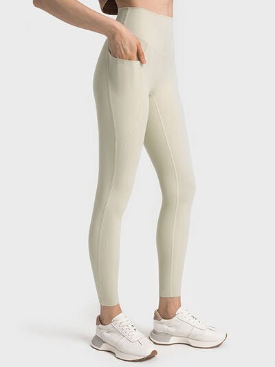 Double Take Wide Waistband Leggings - Premium  from Trendsi - Just $32! Shop now at ZLA