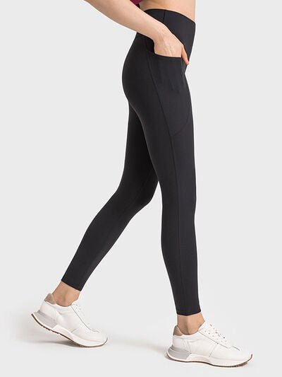 Double Take Wide Waistband Leggings - Premium  from Trendsi - Just $32! Shop now at ZLA