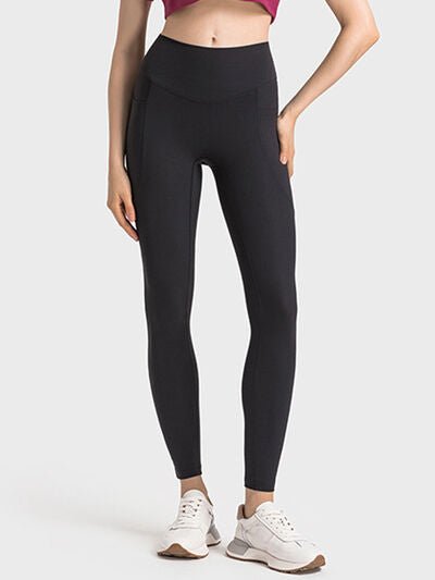 Double Take Wide Waistband Leggings - Premium  from Trendsi - Just $32! Shop now at ZLA