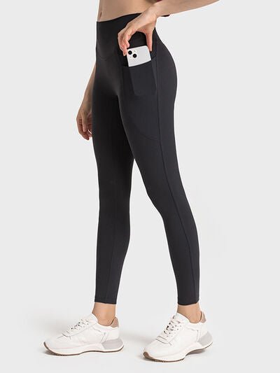 Double Take Wide Waistband Leggings - Premium  from Trendsi - Just $32! Shop now at ZLA