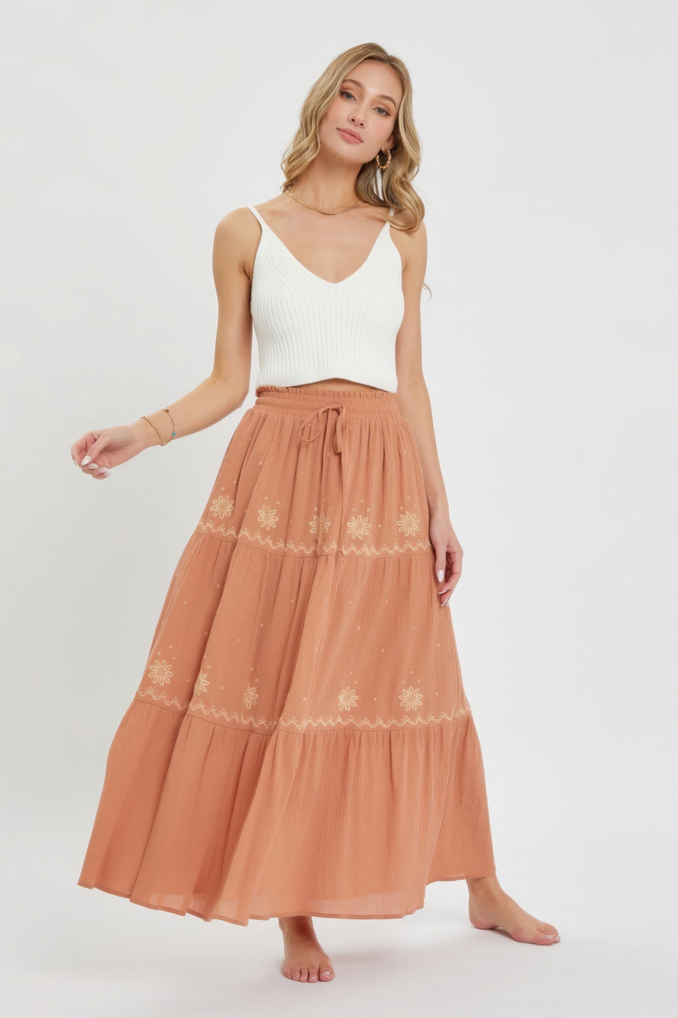 Embroidery Maxi Skirts - Premium  from ZLA - Just $75.50! Shop now at ZLA