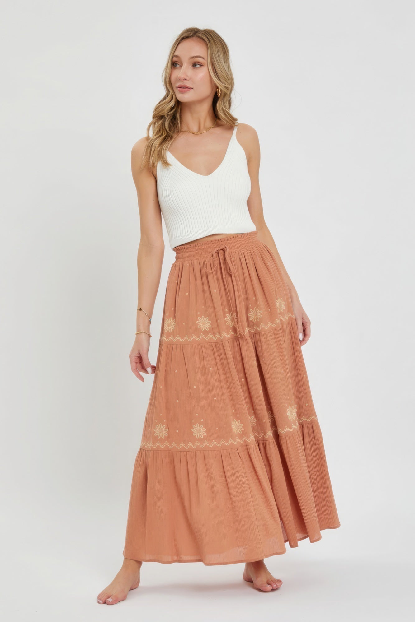 Embroidery Maxi Skirts - Premium  from ZLA - Just $75.50! Shop now at ZLA