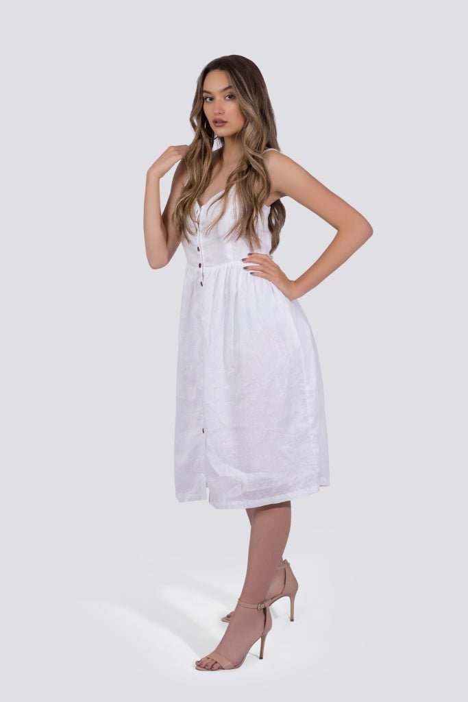 Everly Dress - White - Premium  from Poème Clothing - Just $162! Shop now at ZLA