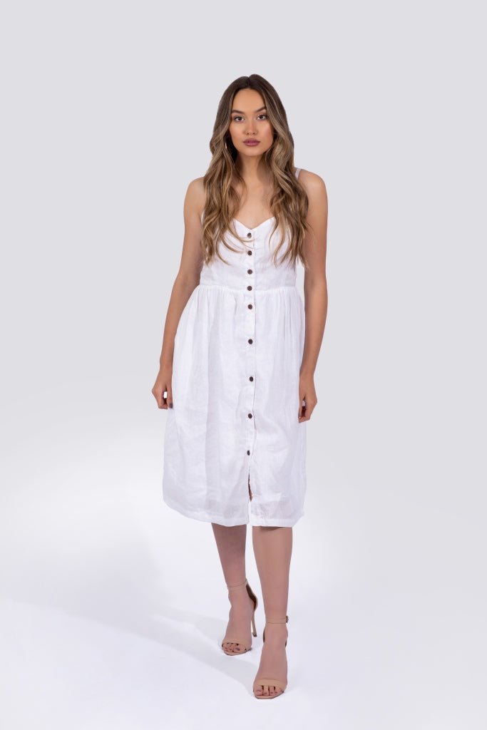 Everly Dress - White - Premium  from Poème Clothing - Just $162! Shop now at ZLA