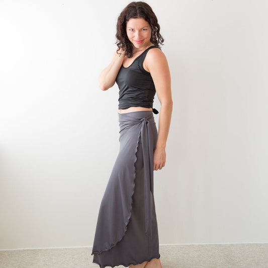 EveryWear Long Wrap Skirt - Premium  from éclipse Apparel - Just $70! Shop now at ZLA