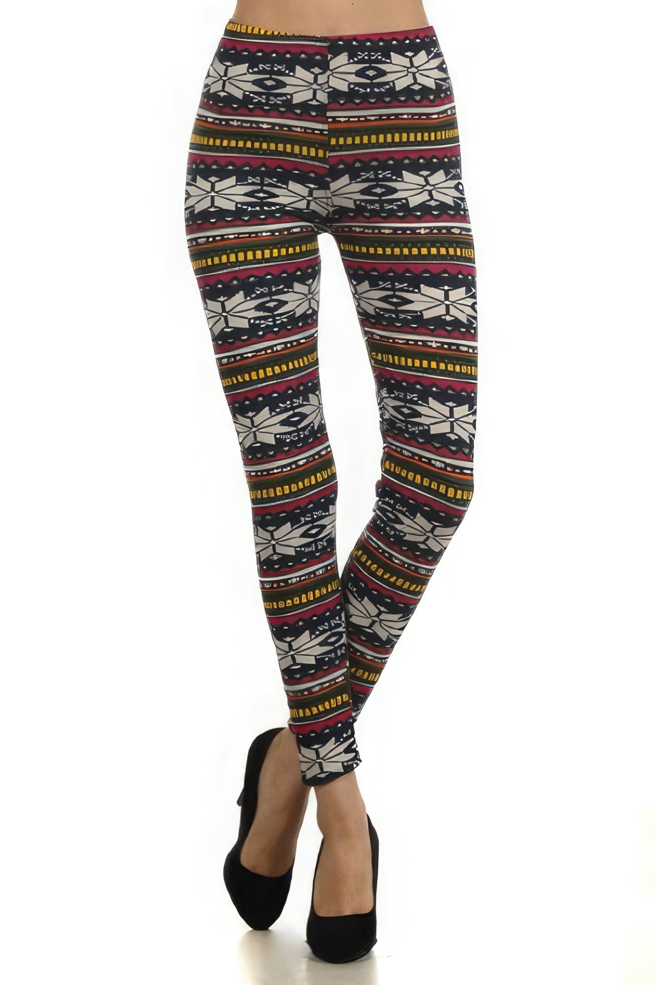 Fair Isle Printed, High Waist Knit Leggings - Premium  from ZLA - Just $9.50! Shop now at ZLA