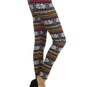 Fair Isle Printed, High Waist Knit Leggings - Premium  from ZLA - Just $9.50! Shop now at ZLA