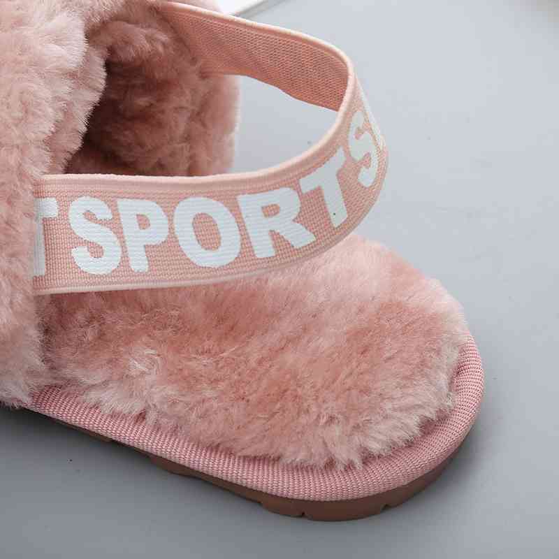 Faux Fur Open Toe Slippers - Premium  from Trendsi - Just $21! Shop now at ZLA