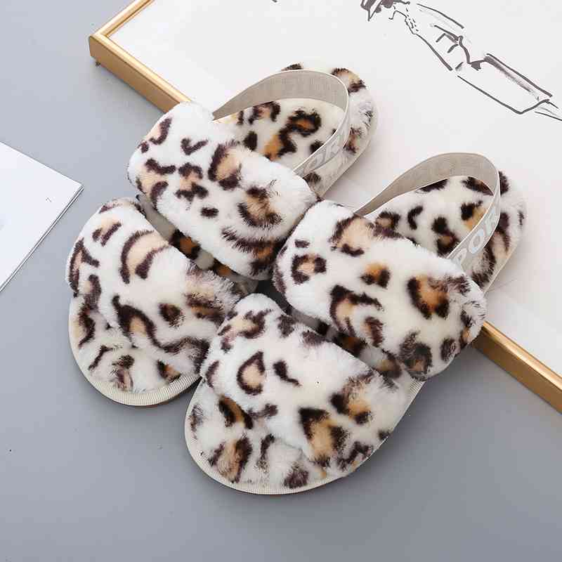 Faux Fur Open Toe Slippers - Premium  from Trendsi - Just $21! Shop now at ZLA