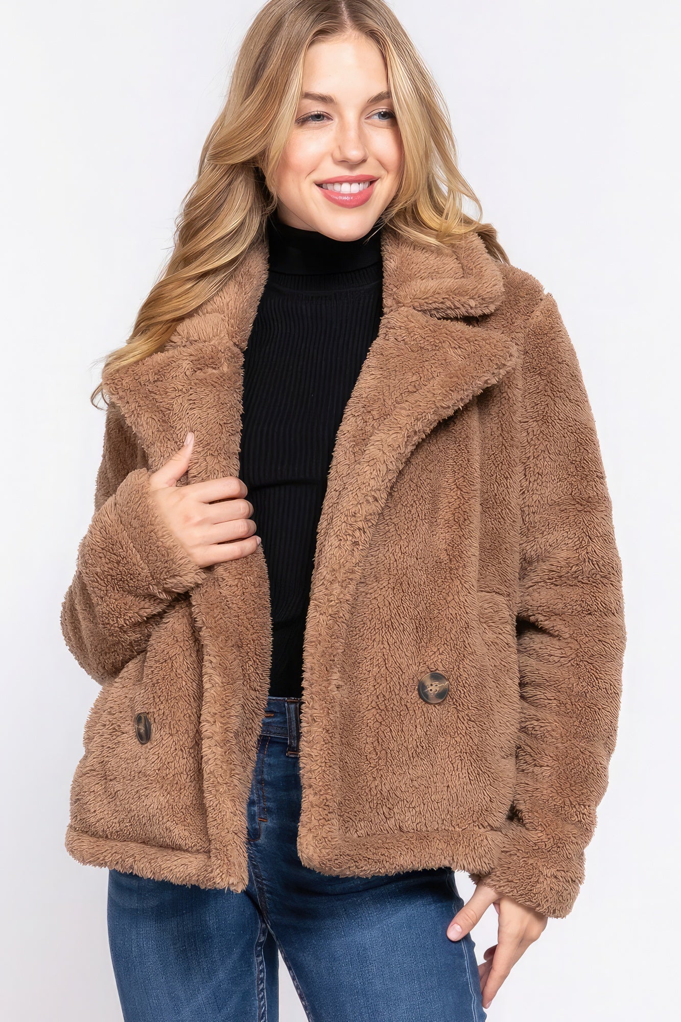 Faux Fur Sherpa Jacket - Premium  from ZLA - Just $31! Shop now at ZLA