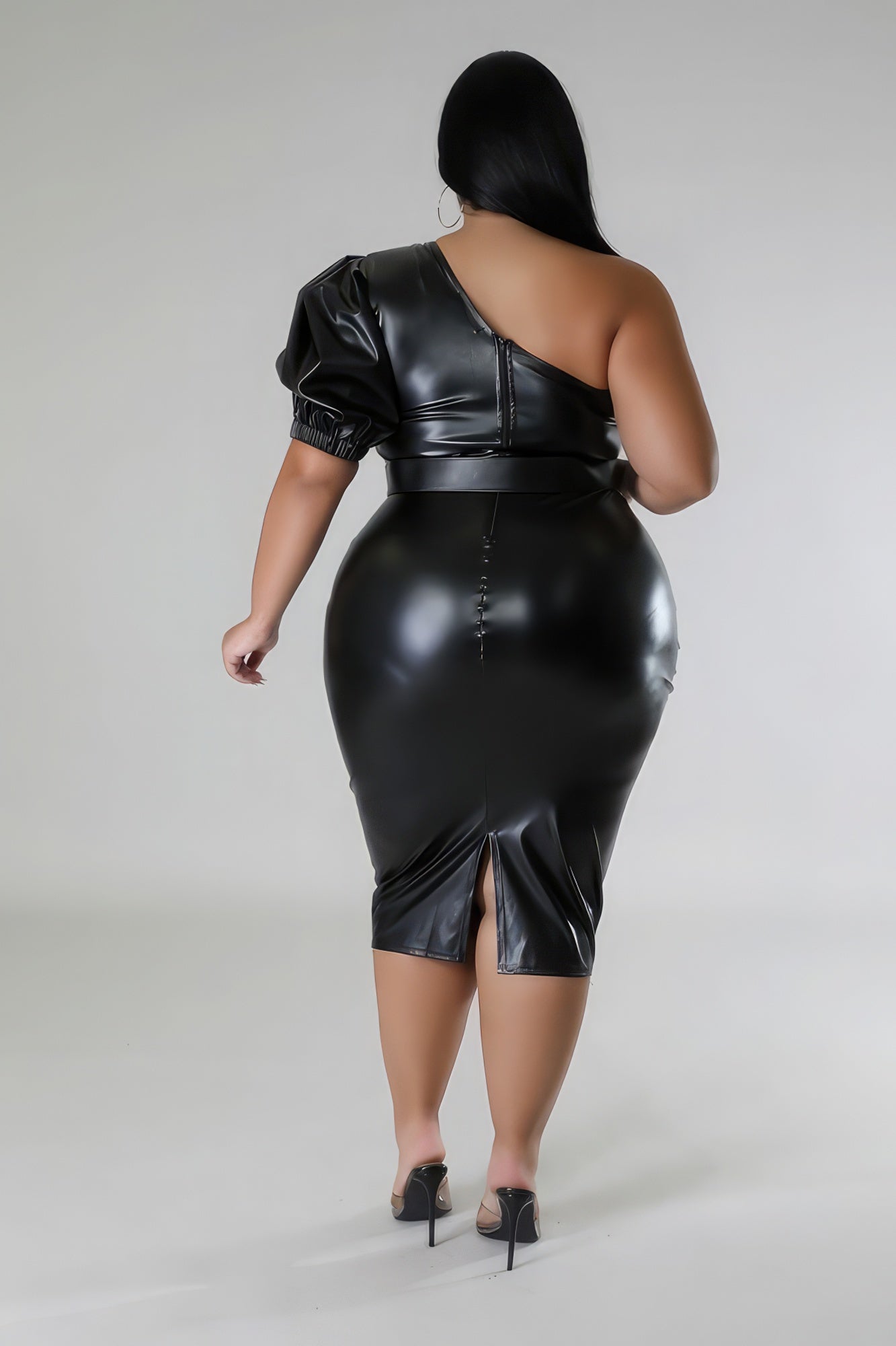 Faux Leather Semi-stretch Dress - Premium  from ZLA - Just $73! Shop now at ZLA