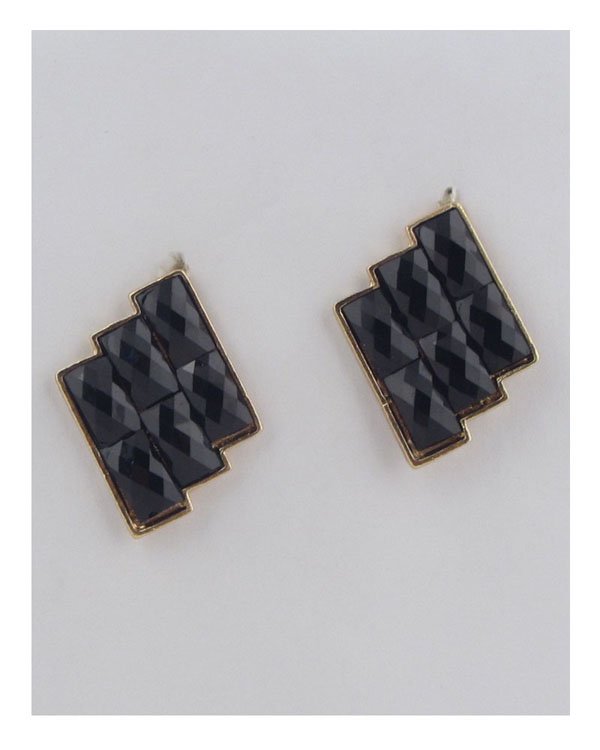 Faux stone earrings - ZLA