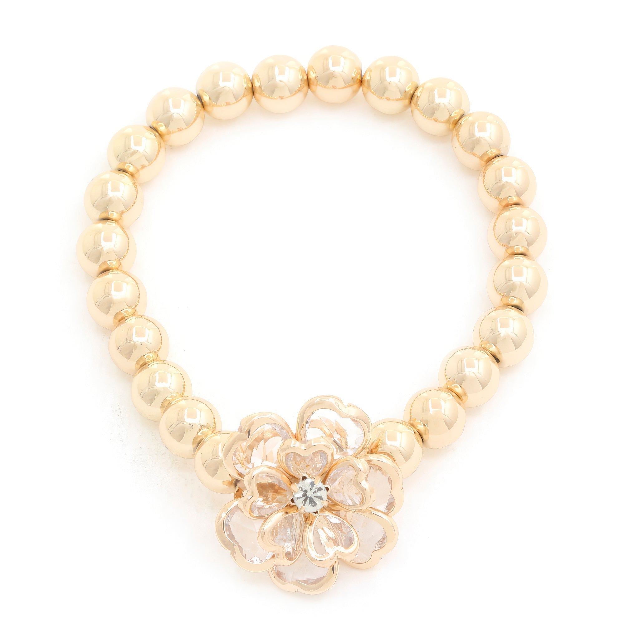 Flower Beaded Bracelet - Premium  from ZLA - Just $13! Shop now at ZLA